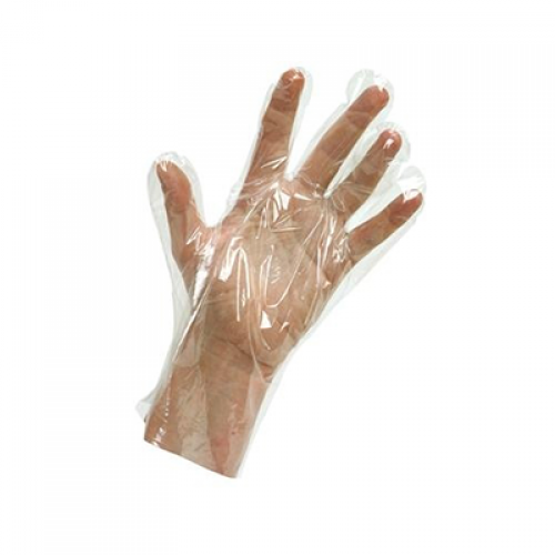 Одноразовые  полиэтиленовые перчатки